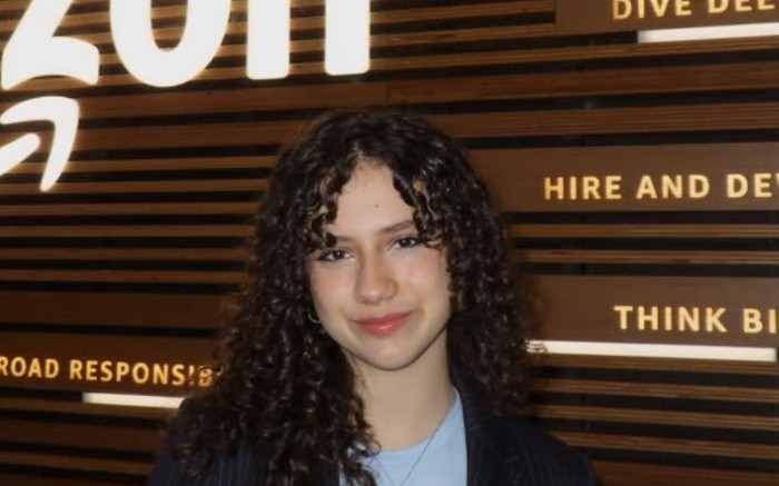 Katarina during a visit to Amazon headquarters