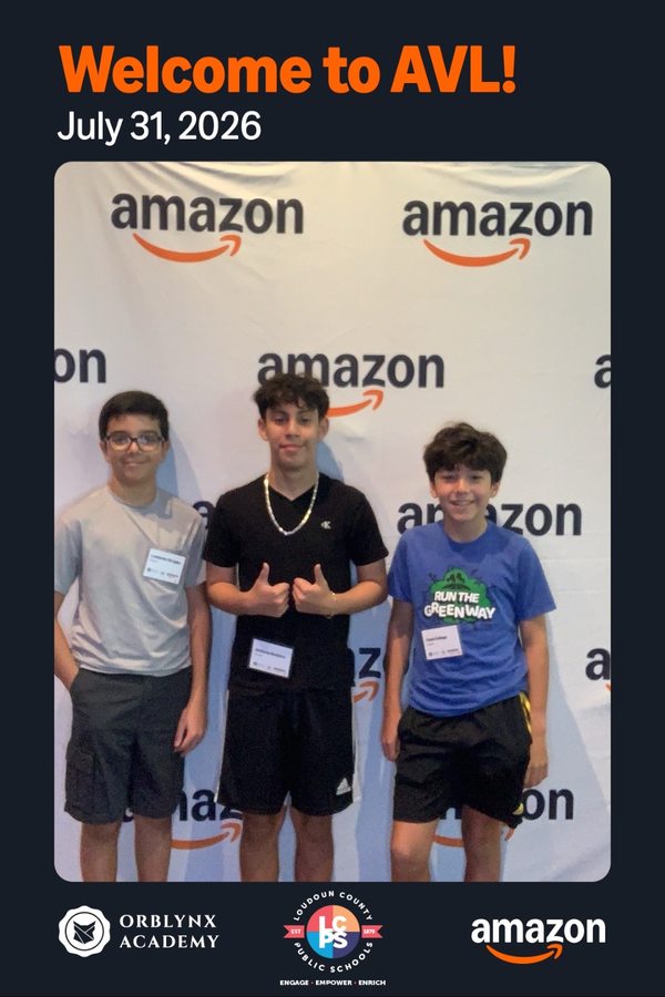 Orblynx students at the Amazon Visitor Landing partnership visit